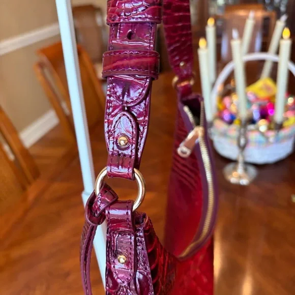 NWT Brahmin Tabitha Ruby Ombré Melbourne Shoulder Bag - Picture 6 of 10